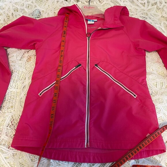 Columbia Omni Tech Pink Zip Rain Jacket Youth Girls - (14/16) Large - Picture 10 of 11